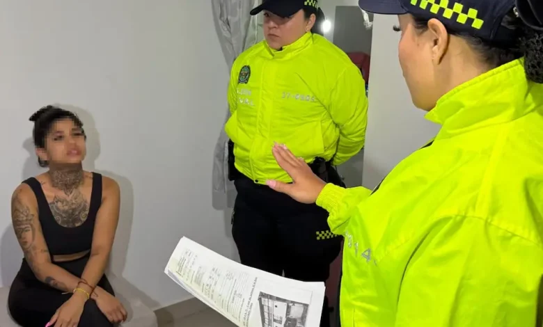 La captura ocurrió en el barrio Laureles de Medellín. Foto/Policía