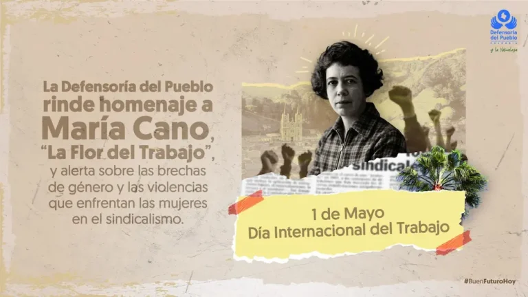 Hoy en Colombia el trabajo sindical especialmente en mujeres sigue generando riesgo inminente. Foto/ Defensoría