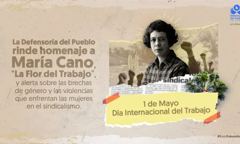 Hoy en Colombia el trabajo sindical especialmente en mujeres sigue generando riesgo inminente. Foto/ Defensoría