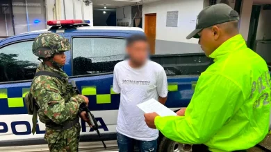 Capturado presunto jefe criminal relacionado con el asesinato de un concejal en Antioquia. Foto/Policía