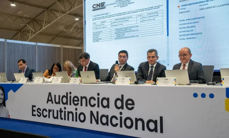 Finalizó el escrutinio. Foto/CNE