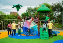 Los parques están listos para recibir a los más pequeños en Medellín Foto/ Despacho de la Primera Dama