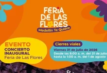 Incian los cierres viales por Feria de las Flores