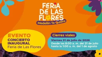 Incian los cierres viales por Feria de las Flores