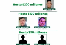 Ellos son los más buscados en Antioquia. Foto/Gobernación