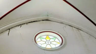 Iglesia de Venecia afectada por el terremoto.