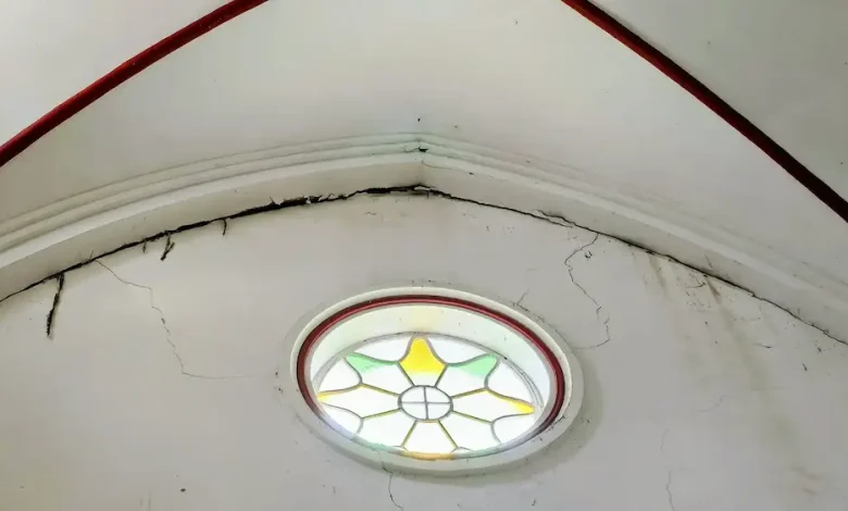 Iglesia de Venecia afectada por el terremoto.