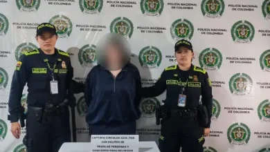 Mujer capturada en Rionegro. Foto/Policía