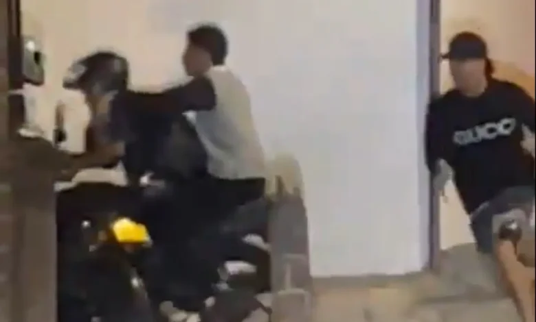 Todo quedó grabado en video