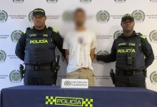 Capturado en flagrancia. Foto/ Policía