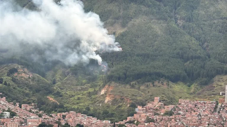 Incendio en Cerro de Bello. Foto/ Alcaldía