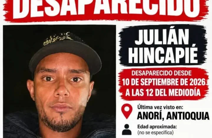 Julián Hincapíe, comunicador desaparecido en Anorí