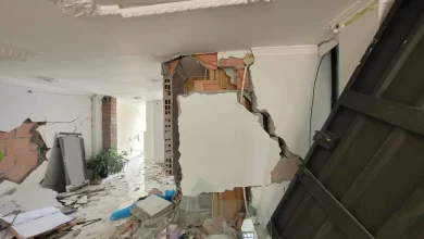 Viviendas afectadas por el sismo