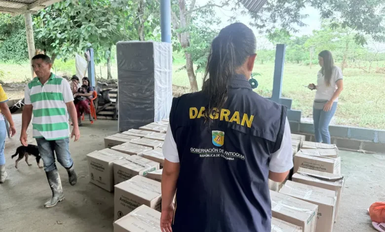 Ayudas humanitarias en Urabá. Foto/ Gobernación