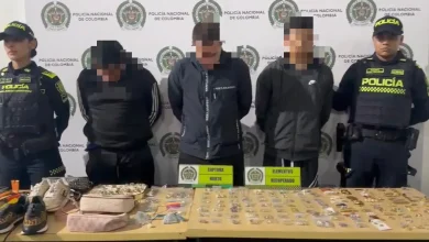 Capturados por hurto Foto/ Policía
