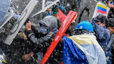 Protesta social en Colombia. Foto/ France 24